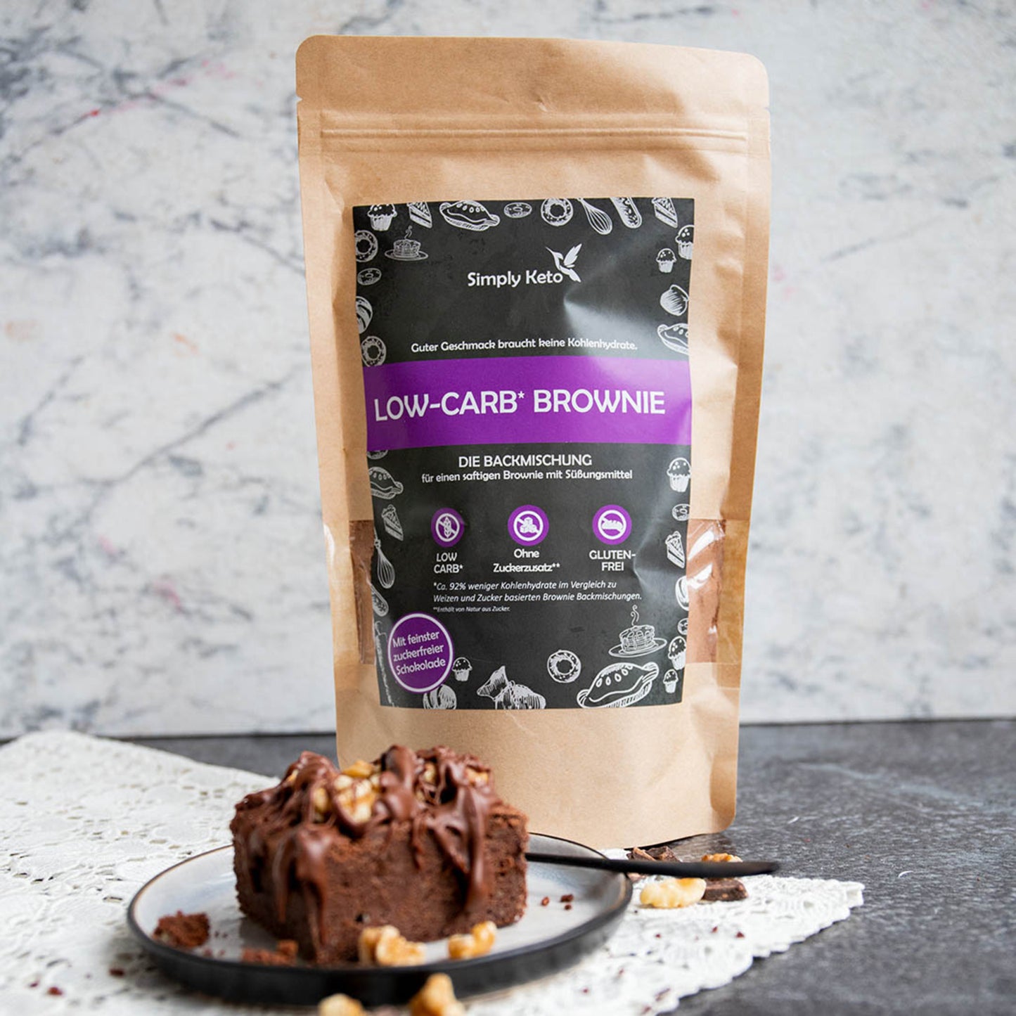 Simply Keto, Brownie Baking Mix 360g