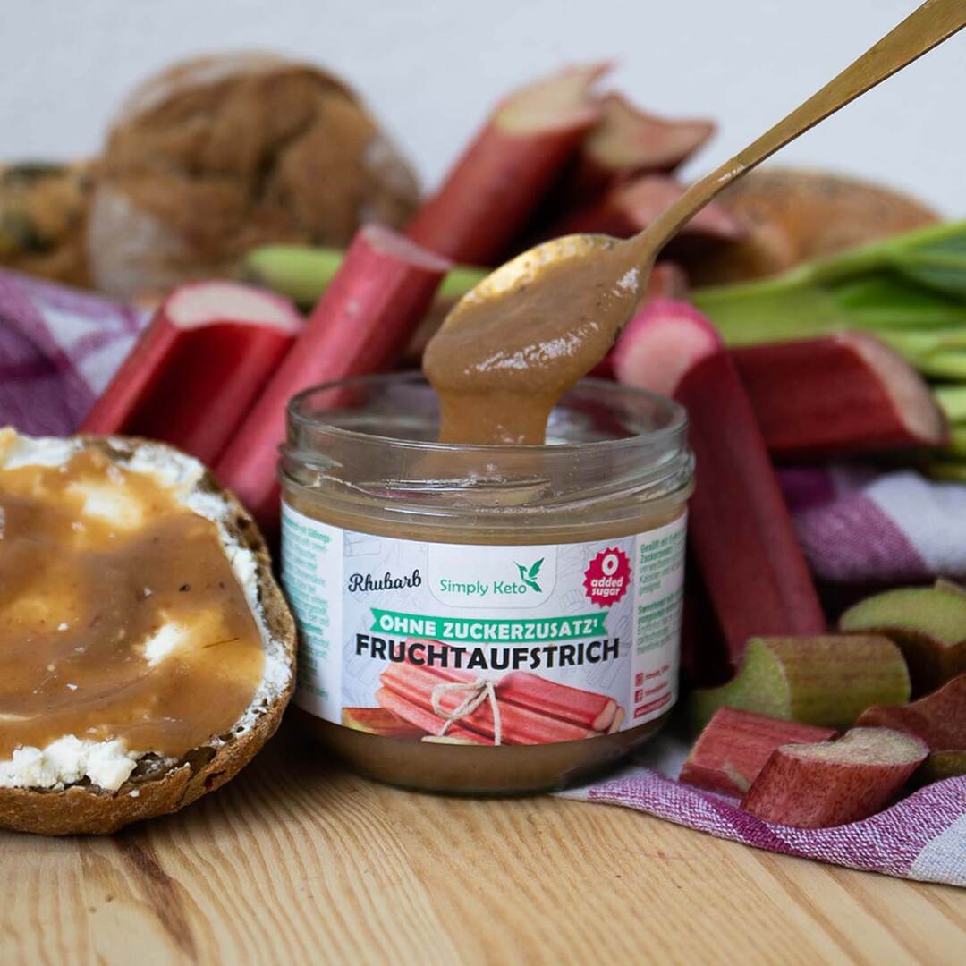 Simply Keto, Rhubarb Fruit Spread With Erythritol 230g