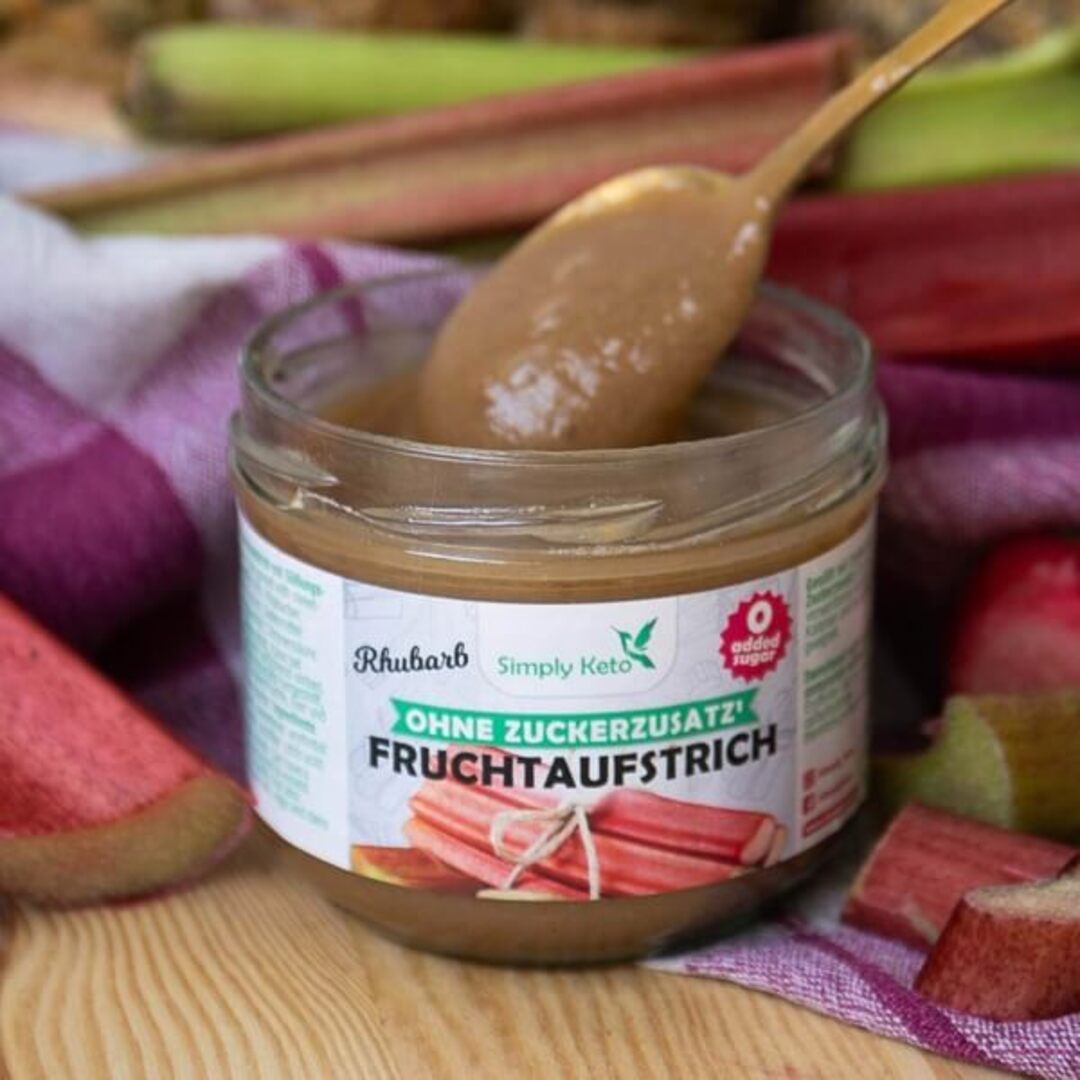 Simply Keto, Rhubarb Fruit Spread With Erythritol 230g