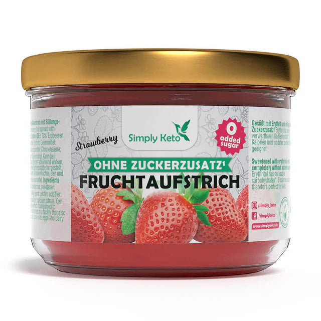 Simply Keto, Strawberry Fruit Spread With Erythritol 230g