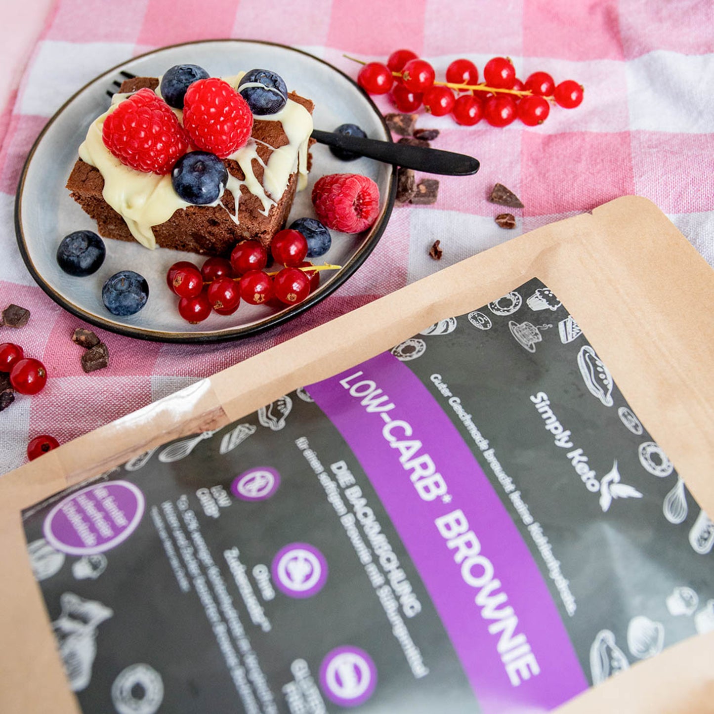 Simply Keto, Brownie Baking Mix 360g