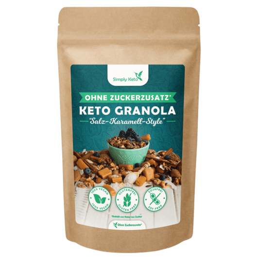 Simply Keto, krõbe soolakaramelli müsli 500g